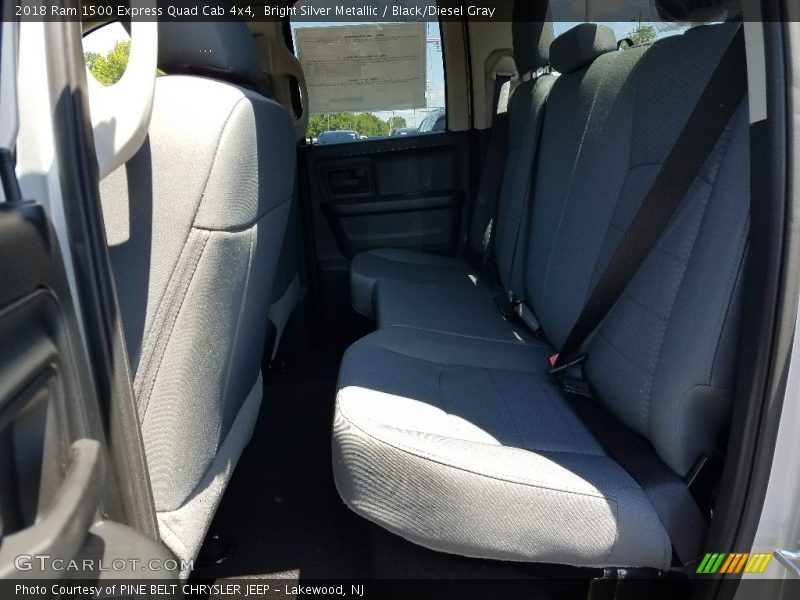 Bright Silver Metallic / Black/Diesel Gray 2018 Ram 1500 Express Quad Cab 4x4
