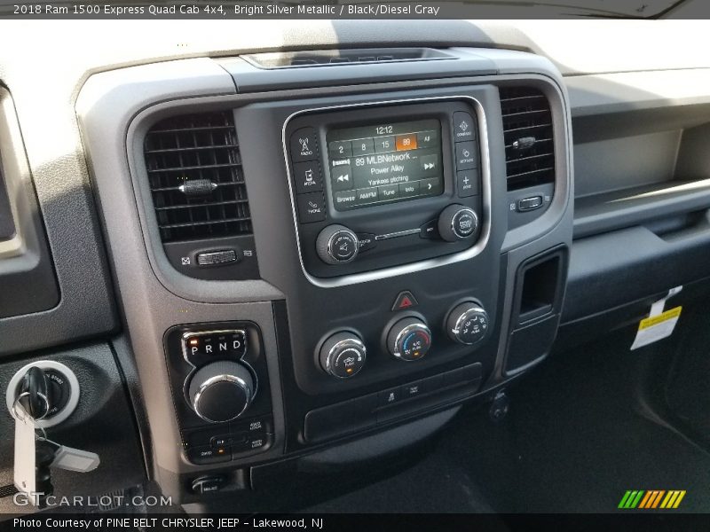 Bright Silver Metallic / Black/Diesel Gray 2018 Ram 1500 Express Quad Cab 4x4