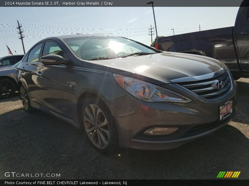 Harbor Gray Metallic / Gray 2014 Hyundai Sonata SE 2.0T