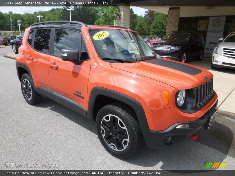 Omaha Orange / Black 2017 Jeep Renegade Trailhawk 4x4