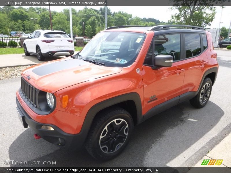 Omaha Orange / Black 2017 Jeep Renegade Trailhawk 4x4