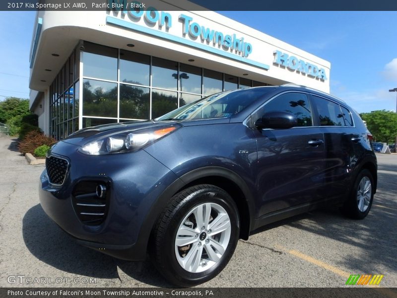 Pacific Blue / Black 2017 Kia Sportage LX AWD