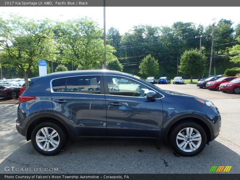 Pacific Blue / Black 2017 Kia Sportage LX AWD