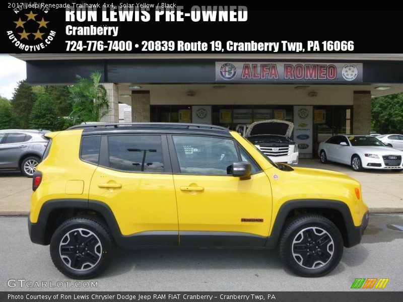 Solar Yellow / Black 2017 Jeep Renegade Trailhawk 4x4