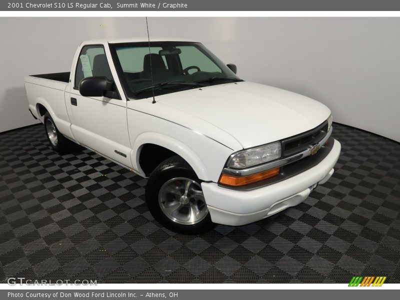 Summit White / Graphite 2001 Chevrolet S10 LS Regular Cab
