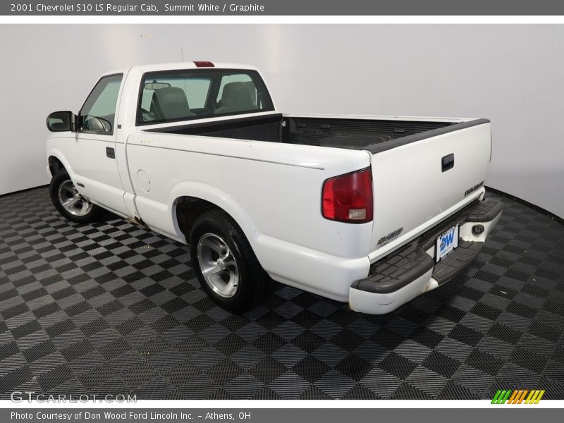 Summit White / Graphite 2001 Chevrolet S10 LS Regular Cab