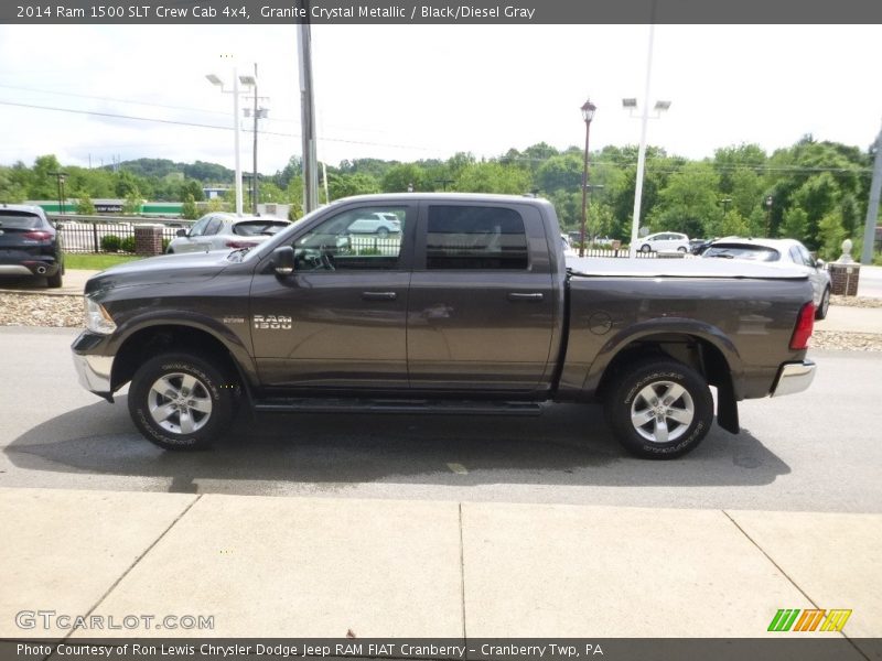 Granite Crystal Metallic / Black/Diesel Gray 2014 Ram 1500 SLT Crew Cab 4x4