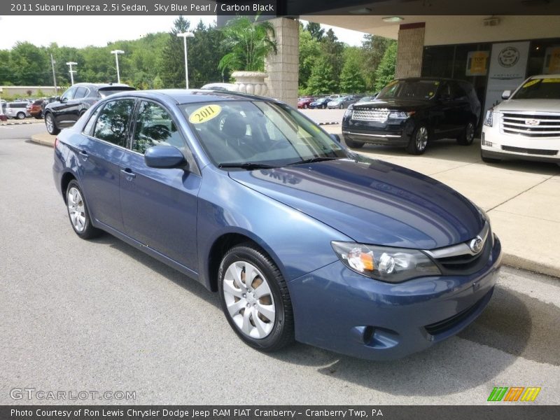 Sky Blue Pearl / Carbon Black 2011 Subaru Impreza 2.5i Sedan