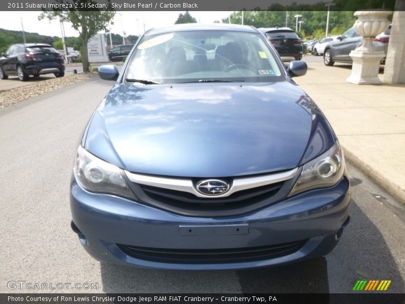 Sky Blue Pearl / Carbon Black 2011 Subaru Impreza 2.5i Sedan