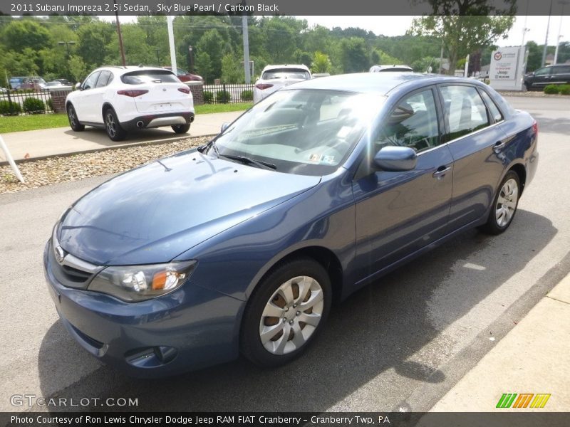 Sky Blue Pearl / Carbon Black 2011 Subaru Impreza 2.5i Sedan