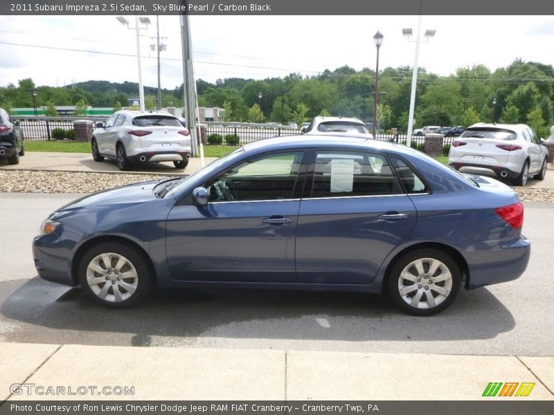 Sky Blue Pearl / Carbon Black 2011 Subaru Impreza 2.5i Sedan