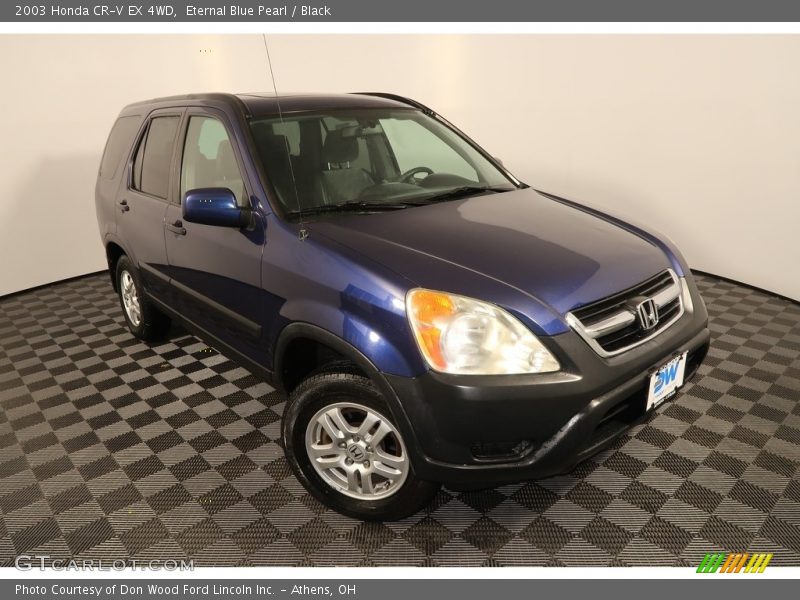 Eternal Blue Pearl / Black 2003 Honda CR-V EX 4WD
