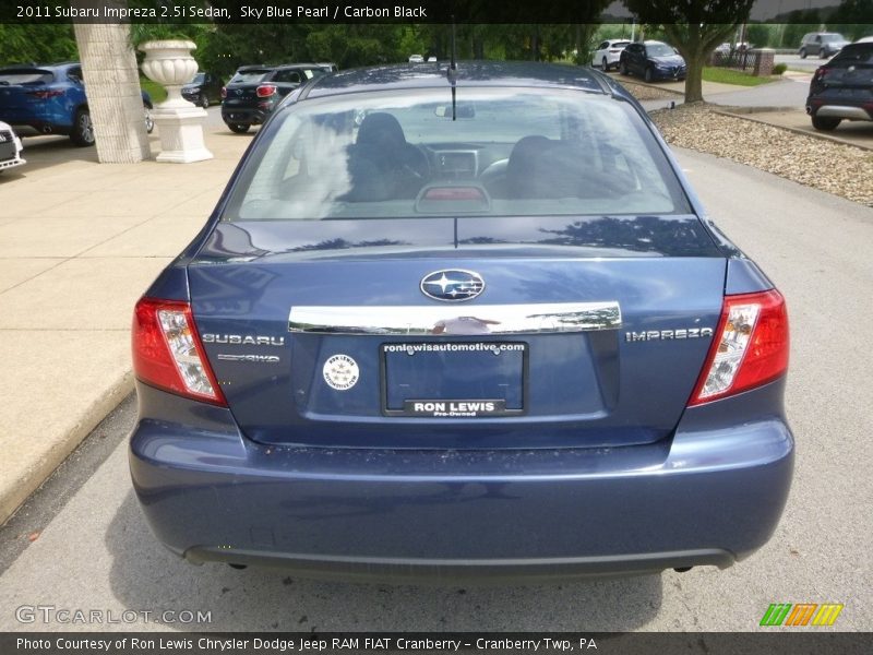 Sky Blue Pearl / Carbon Black 2011 Subaru Impreza 2.5i Sedan