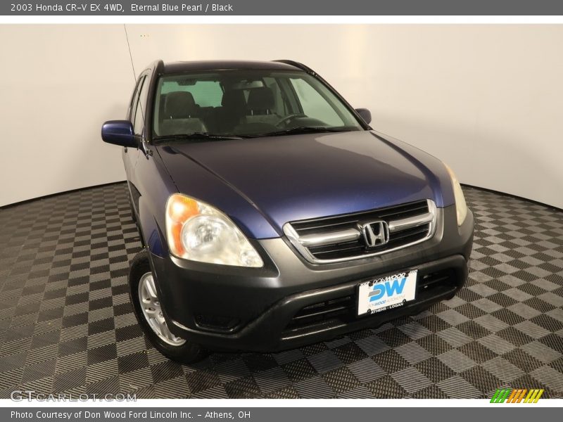 Eternal Blue Pearl / Black 2003 Honda CR-V EX 4WD