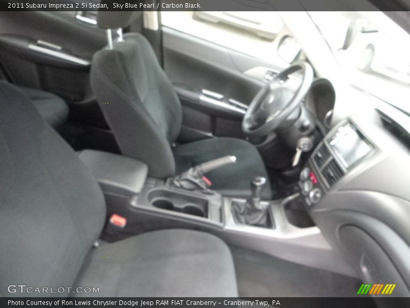 Sky Blue Pearl / Carbon Black 2011 Subaru Impreza 2.5i Sedan