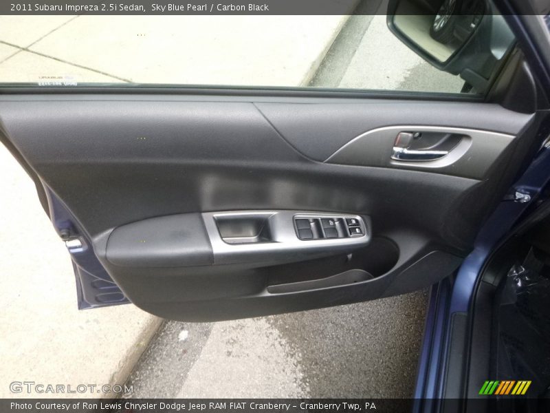 Sky Blue Pearl / Carbon Black 2011 Subaru Impreza 2.5i Sedan