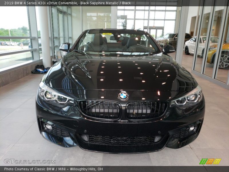 Black Sapphire Metallic / Black 2019 BMW 4 Series 430i xDrive Convertible