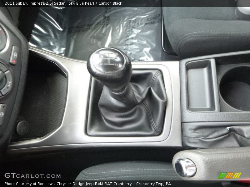 Sky Blue Pearl / Carbon Black 2011 Subaru Impreza 2.5i Sedan