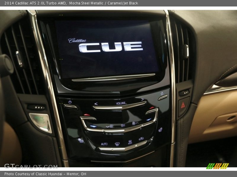 Mocha Steel Metallic / Caramel/Jet Black 2014 Cadillac ATS 2.0L Turbo AWD