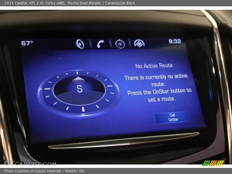 Mocha Steel Metallic / Caramel/Jet Black 2014 Cadillac ATS 2.0L Turbo AWD