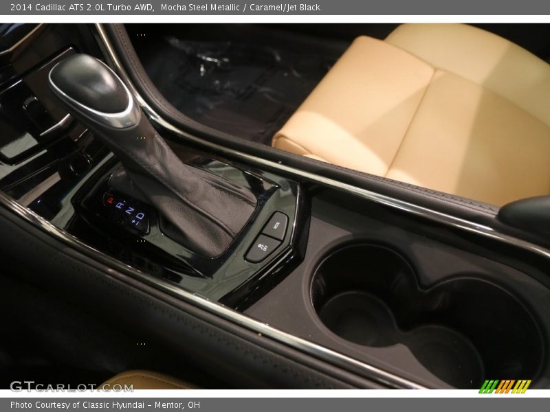 Mocha Steel Metallic / Caramel/Jet Black 2014 Cadillac ATS 2.0L Turbo AWD