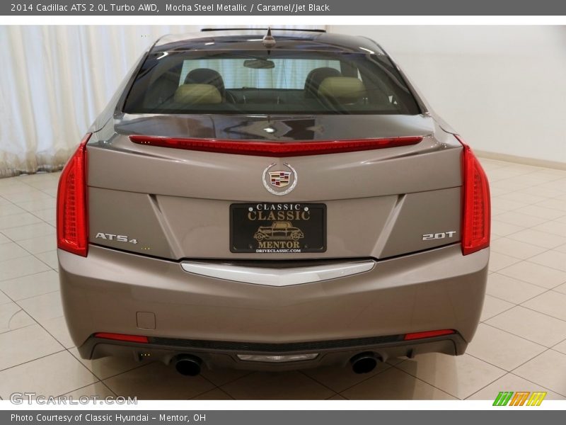 Mocha Steel Metallic / Caramel/Jet Black 2014 Cadillac ATS 2.0L Turbo AWD