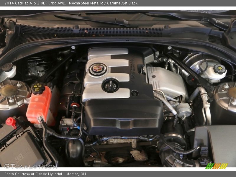 Mocha Steel Metallic / Caramel/Jet Black 2014 Cadillac ATS 2.0L Turbo AWD