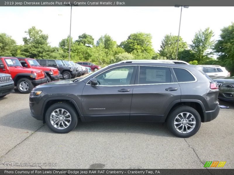 Granite Crystal Metallic / Black 2019 Jeep Cherokee Latitude Plus 4x4