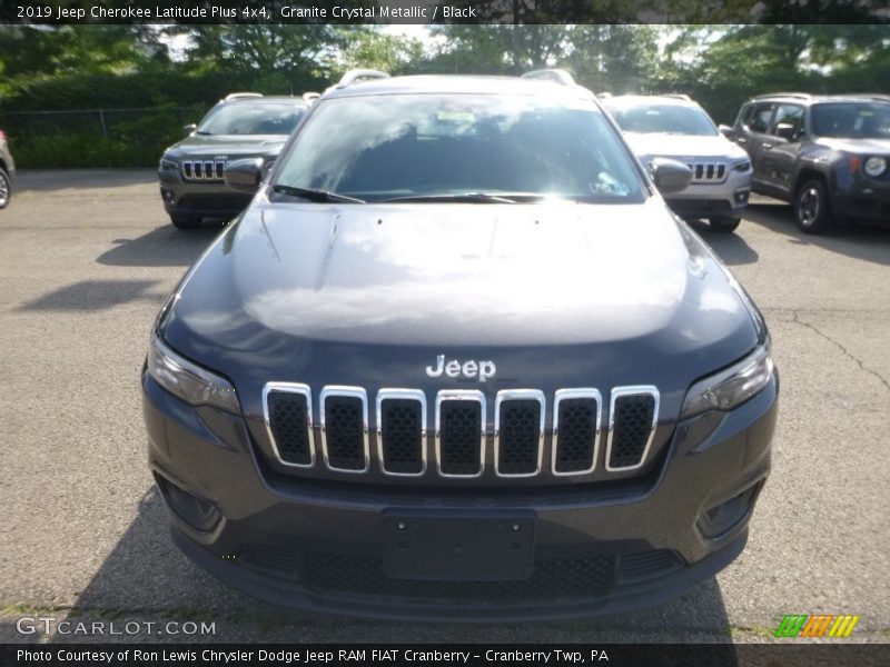 Granite Crystal Metallic / Black 2019 Jeep Cherokee Latitude Plus 4x4