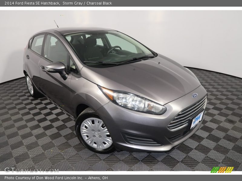 Storm Gray / Charcoal Black 2014 Ford Fiesta SE Hatchback
