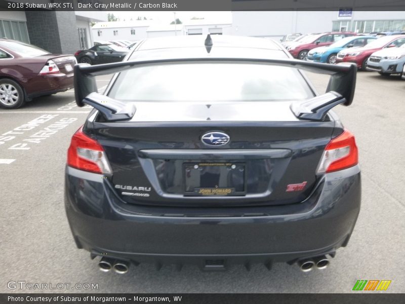Dark Gray Metallic / Carbon Black 2018 Subaru WRX STI