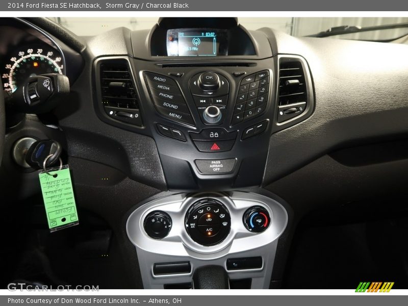Storm Gray / Charcoal Black 2014 Ford Fiesta SE Hatchback