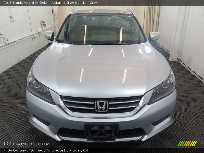 Alabaster Silver Metallic / Gray 2015 Honda Accord LX Sedan