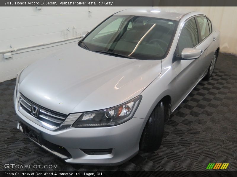 Alabaster Silver Metallic / Gray 2015 Honda Accord LX Sedan