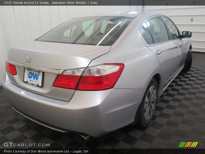 Alabaster Silver Metallic / Gray 2015 Honda Accord LX Sedan