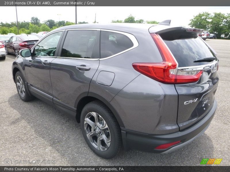 Gunmetal Metallic / Gray 2018 Honda CR-V EX AWD