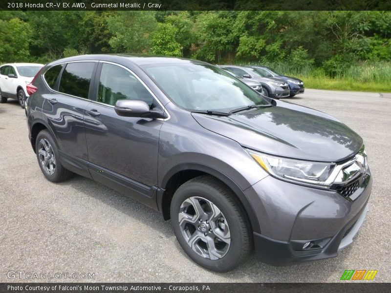 Gunmetal Metallic / Gray 2018 Honda CR-V EX AWD