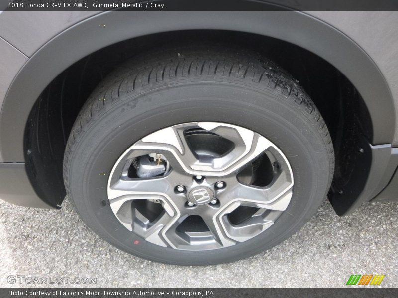 Gunmetal Metallic / Gray 2018 Honda CR-V EX AWD