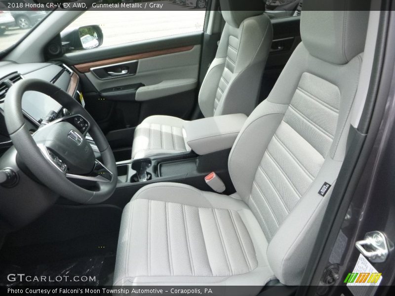 Gunmetal Metallic / Gray 2018 Honda CR-V EX AWD