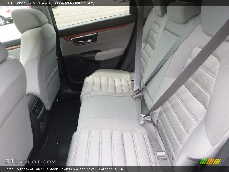 Gunmetal Metallic / Gray 2018 Honda CR-V EX AWD