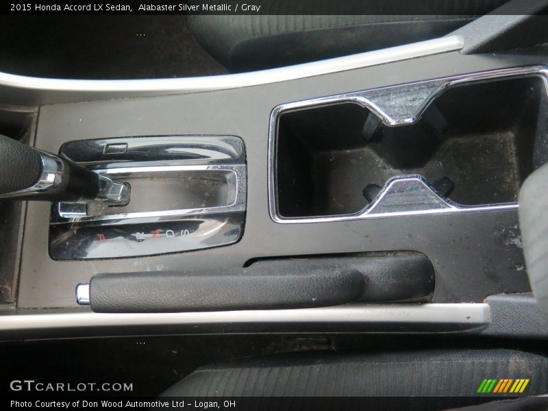 Alabaster Silver Metallic / Gray 2015 Honda Accord LX Sedan