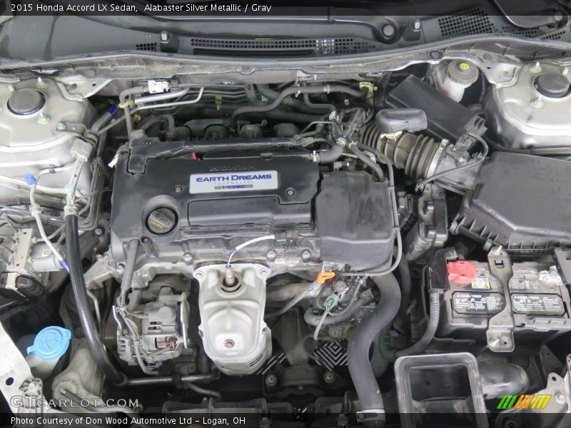 Alabaster Silver Metallic / Gray 2015 Honda Accord LX Sedan