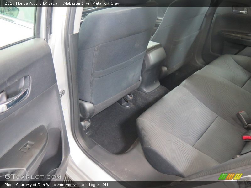 Alabaster Silver Metallic / Gray 2015 Honda Accord LX Sedan