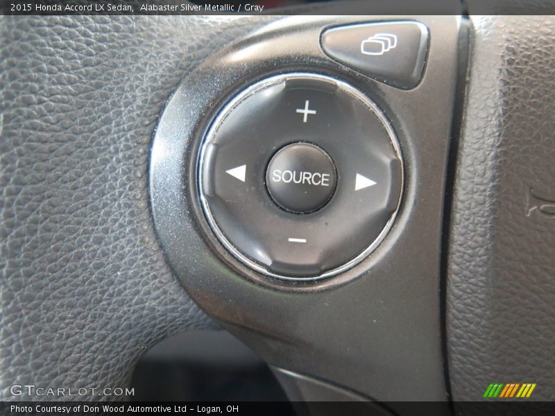 Alabaster Silver Metallic / Gray 2015 Honda Accord LX Sedan