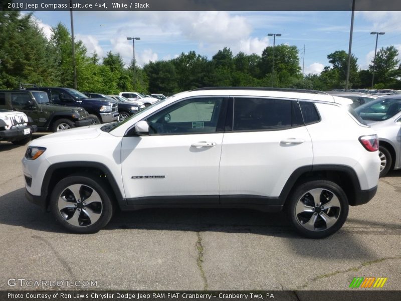 White / Black 2018 Jeep Compass Latitude 4x4