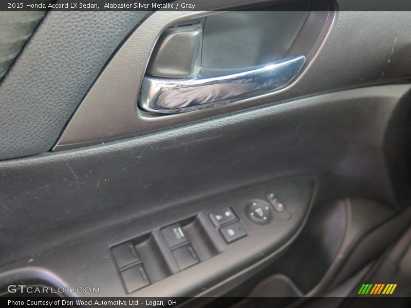 Alabaster Silver Metallic / Gray 2015 Honda Accord LX Sedan