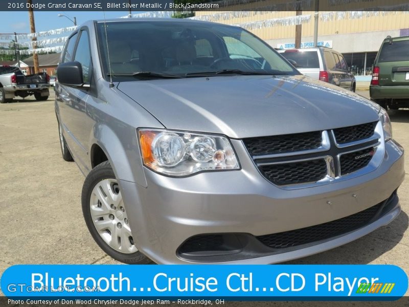 Billet Silver Metallic / Black/Sandstorm 2016 Dodge Grand Caravan SE