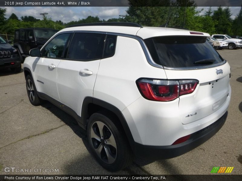 White / Black 2018 Jeep Compass Latitude 4x4