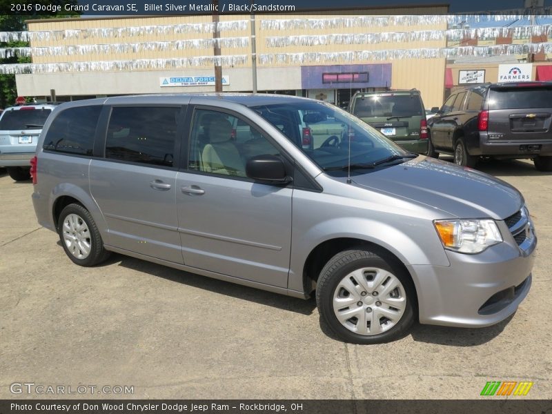 Billet Silver Metallic / Black/Sandstorm 2016 Dodge Grand Caravan SE