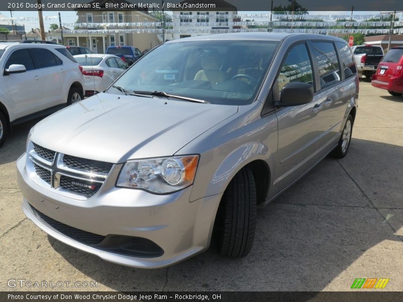 Billet Silver Metallic / Black/Sandstorm 2016 Dodge Grand Caravan SE